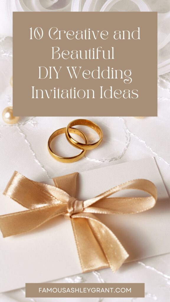 10 Creative and Beautiful DIY Wedding Invitation Ideas Pinterest Pin