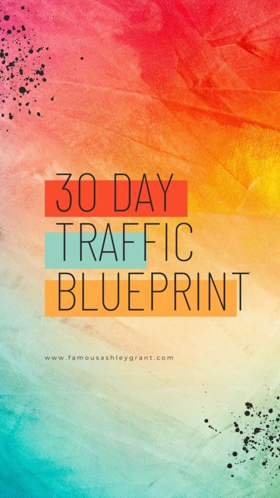 30 Day Traffic Blueprint Pinterest Pin