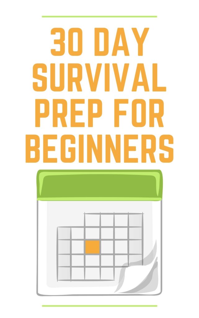 30 Day Survival Prep for Beginners Vertical Promotional Image