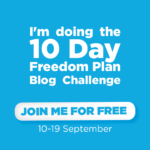 Day 1 Freedom Plan Blog Challenge – What’s Holding You Back