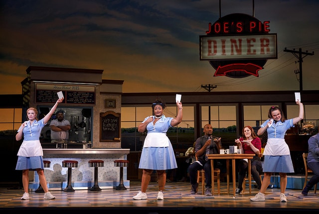 Desi Oakley, Charity Angel Dawson and Lenne Klingaman in the National Tour of WAITRESS – Photo Credit Joan Marcus