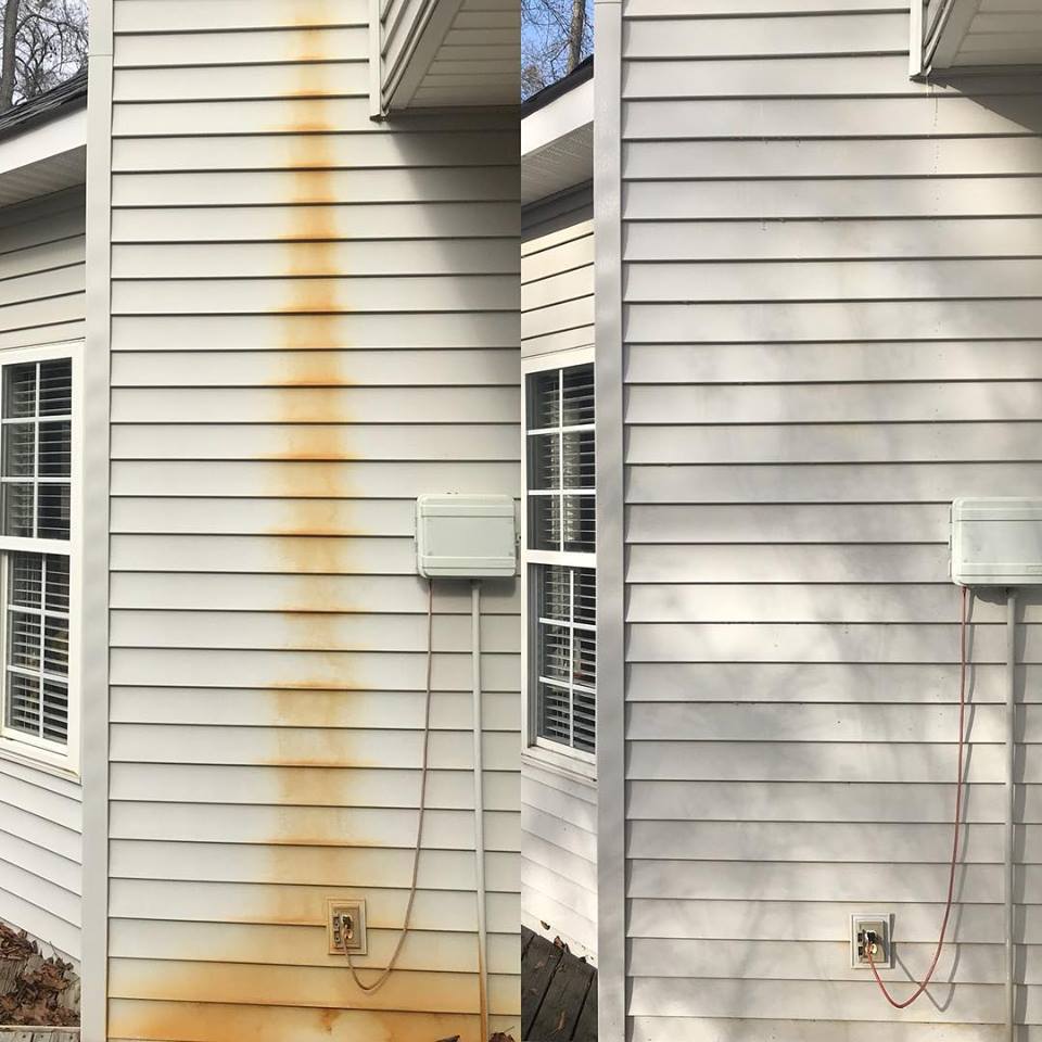 Residential Pressure Washing Zap Cleaning Rust Removal
